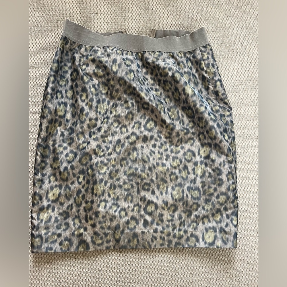 Zenobia Leopard Print Skirt size 6 NWT